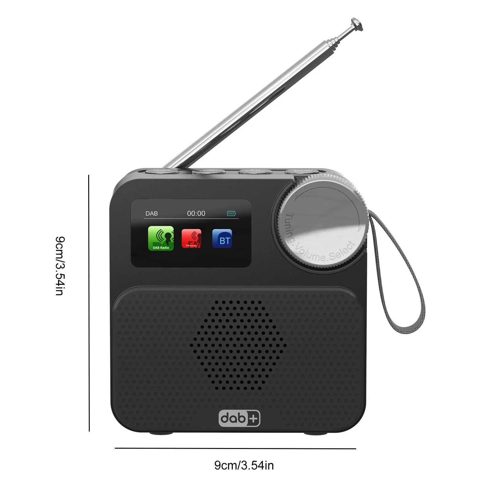 블루투스 호환 인터넷 FM 라디오 1.47인치 컬러 디스플레이가 있는 충전식 Wi-Fi 라디오 외부 안테나 휴대용 FM 라디오
