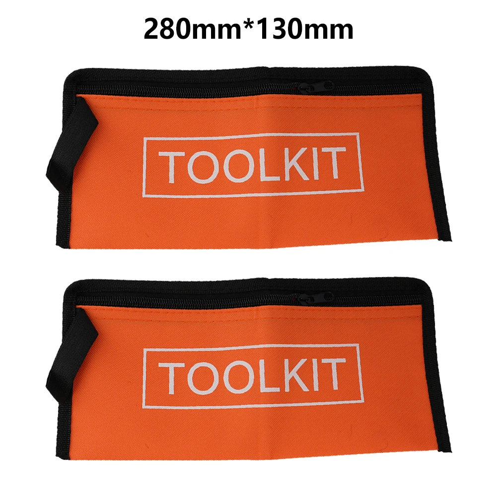 

2pcs Oxford Cloth Canvas Hardware Toolkits Waterproof Organizer Multi-function Portable Bag Storage Bags Small Tool Bag 28x13cm