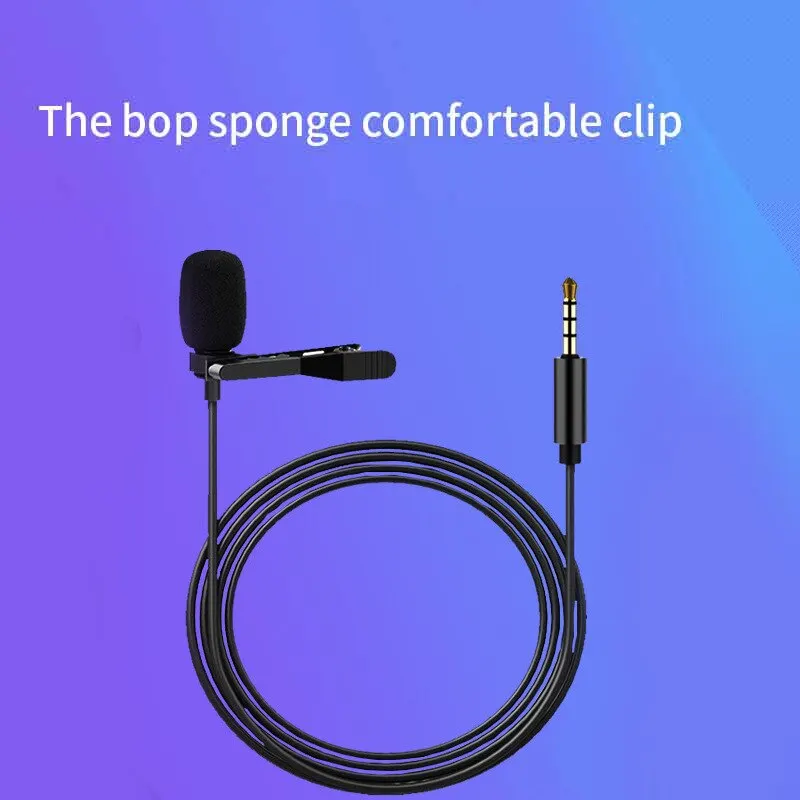 CollarClipMicrophoneMiniPortableSmallMicrophoneLiveBroadcast
