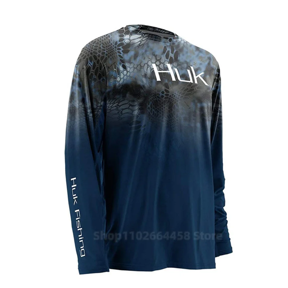 Fishing Shirts HUK Performance Long Sleeve Summer Hoodie Quick Dry Jaket Breathable Dresses Camisa Pesca Jersey Fish Sports UPF