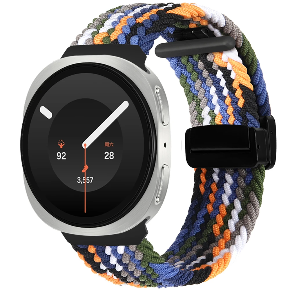 Magnetic Braided Nylon Loop Watch Band Strap - Universal Fit