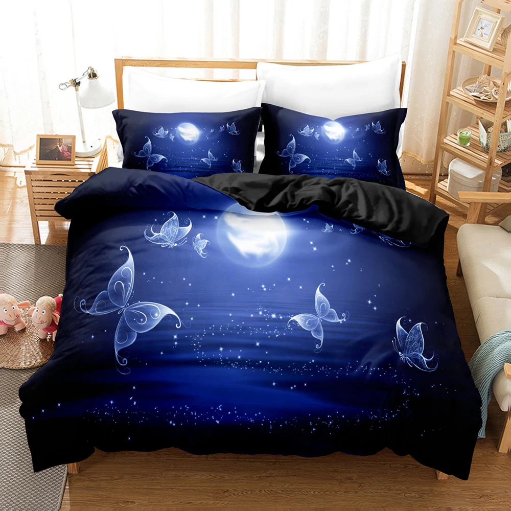 

3DThe Butterfly Bedding Sets Duvet Cover Set With Pillowcase Twin Full Queen King Bedclothes Bed Linen