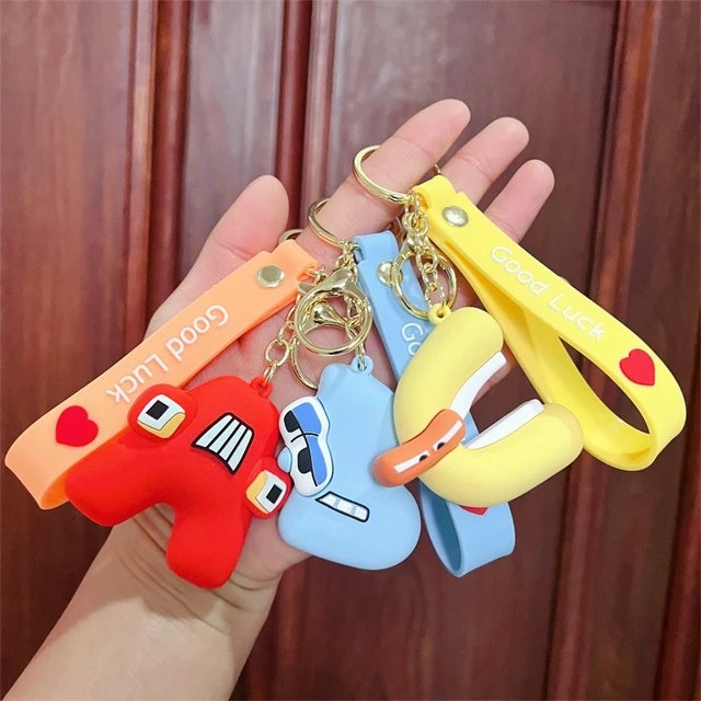 Alphabet Lore Keychains Video Game Party Favors Kids Gift Alphabet PVC  Keychain