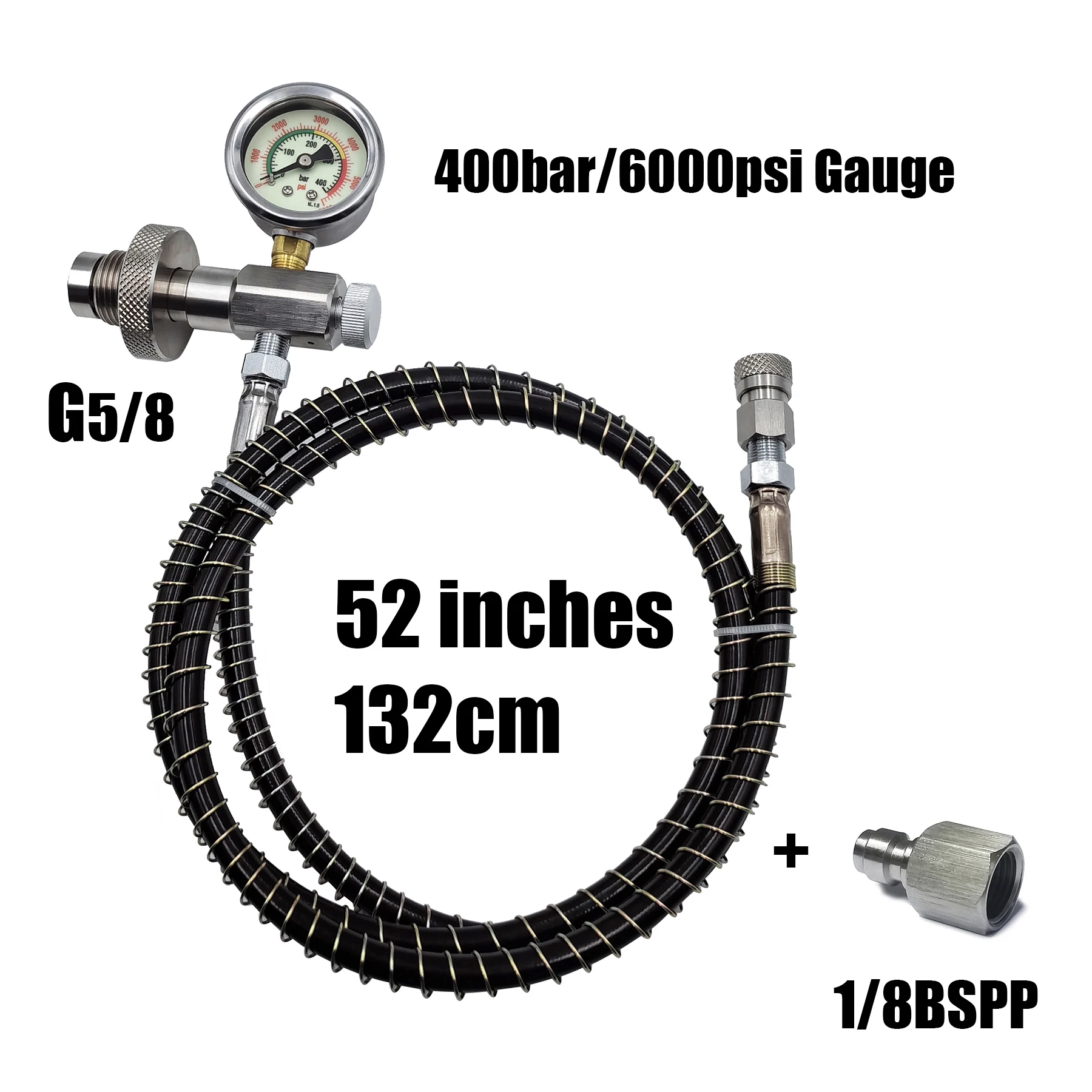 Adaptateur De Recharge Pour Bouteille De Plongée PCP – 4500 PSI (filetage 24 Zoll)