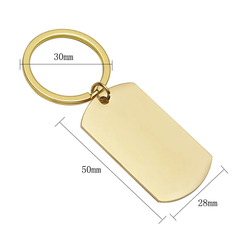 Stainless Steel Keychain Gold Rose Gold Steel Color Fashion Keychain For Car Keys Pendant For Women Man Jewelry Friends Gift handmade doll keychain 10pcs