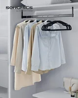 Velvet Hangers 50 Pack, Non-Slip Clothes Hangers, 17 x 8.3 Inches, Coat Hangers with Wide Shoulder Notches, Pants Bar 2