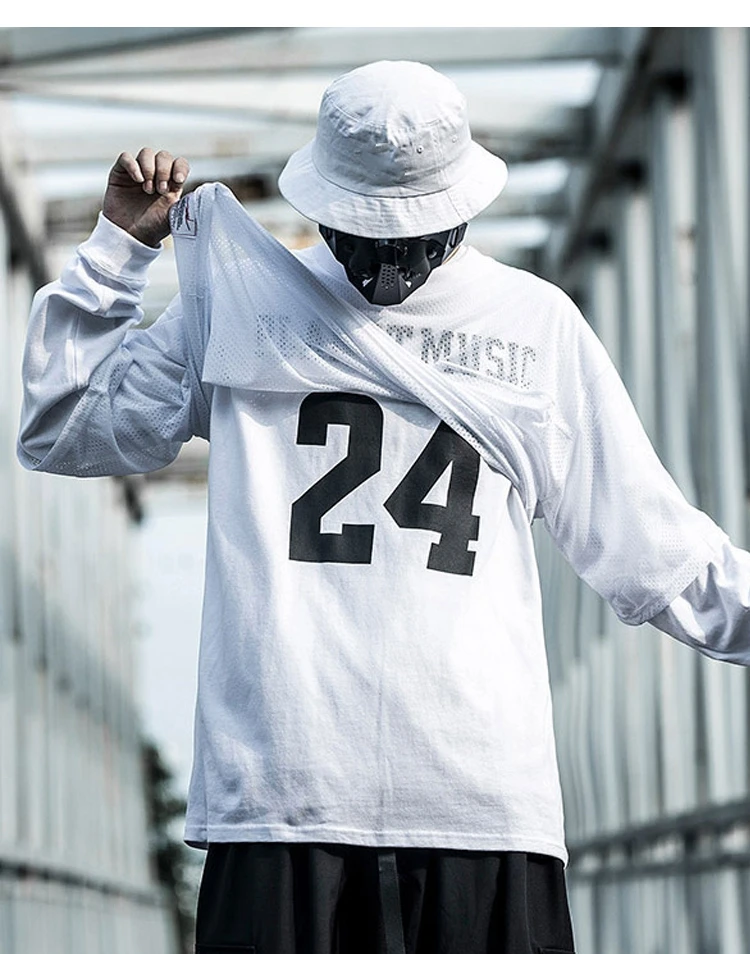 AOGZ Spring Long Sleeve T Shirts Fake Two Pullover