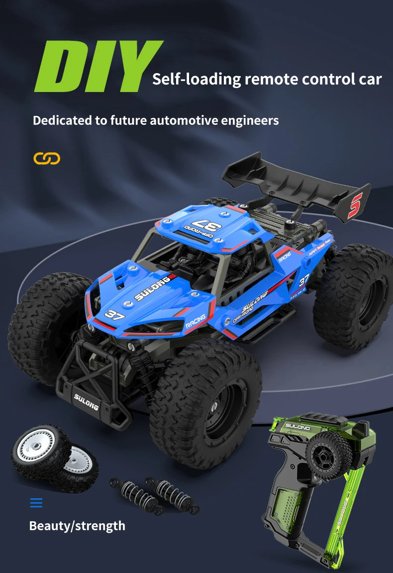 1:18 RC CAR DIY Assembly Stem Building Kit Toy Stunt Vehicle Off Road Climbing Simulation Model Car Electronic Gift for Kids Boy remote control lamborghini