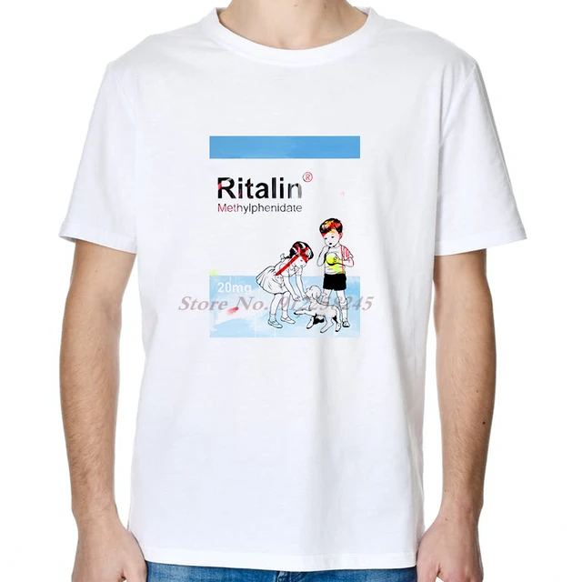 Men's T Shirt Short Sleeve Ritalin Drug Psychedelic Trippy Lucid Dream  Print Harajuku T-shirt Tops Tees Oversize Men's Clothing - T-shirts -  AliExpress