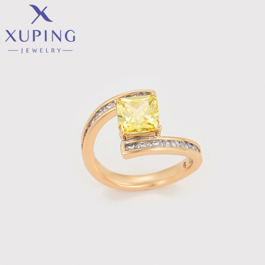 Xuping Jewelry New Hot Exquisite Fashion Popular Gold Color Rings for Women Schoolgirl Unique Christmas Wedding Gifts X000711057