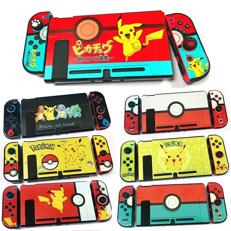 Anime Pokemon Pikachu Custodia Protettiva Per Nintendo Switch Console Protezione Cover Trasparente Per Switch Custodia Carina Spedizione Gratuita