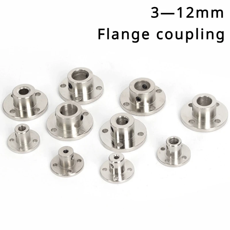 3mm 3.17mm 4mm 5mm 6mm 6.35mm 7mm 8mm 10mm 11mm 12mm Rigid Flange Coupling Motor Guide Shaft Coupler Motor Support Connector Shaft Coupler Shaft Connector Rigid Shaft Coupler Rigid Flange Coupling