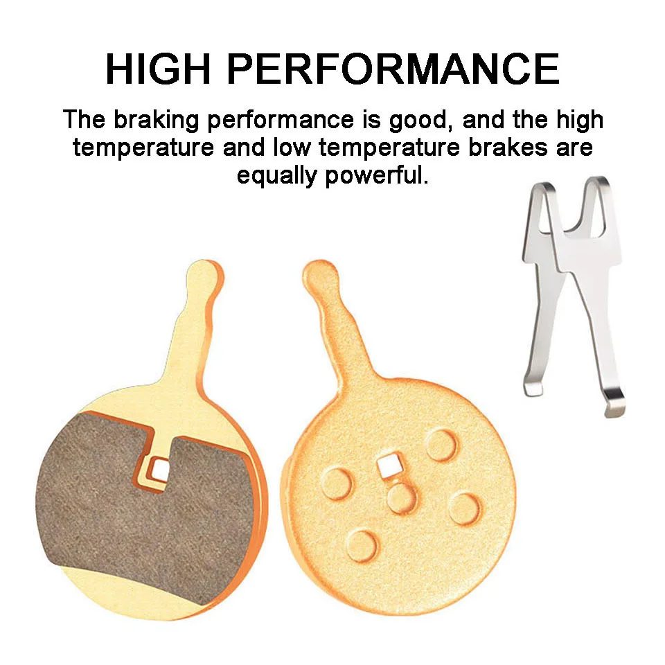 Bicycle Copper Base All Metal Disc Brake Pads Wear-resistant Mute Heat Dissipati MTB Bike Cycling Accessories Parts 2Pcs/Lot