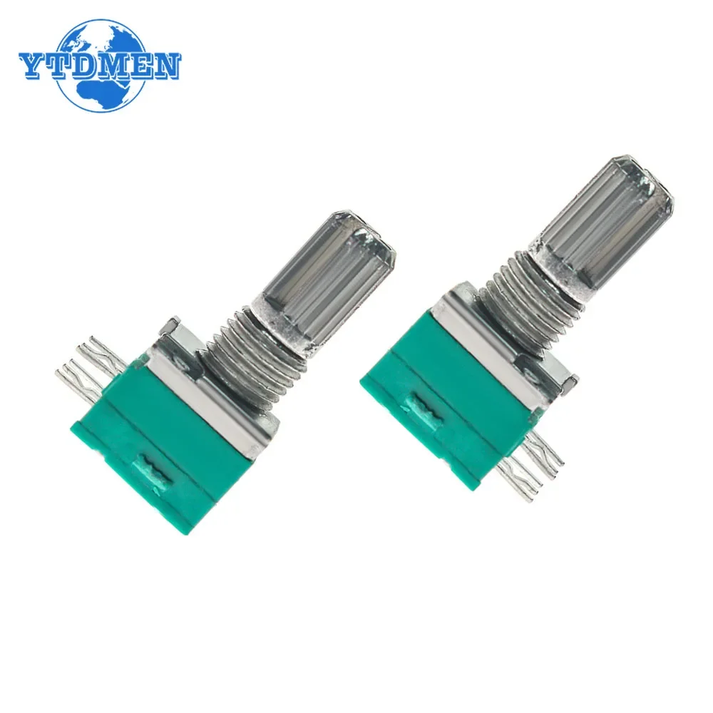 5PCS RK097NS RK097 Potentiometer B10K B5K B100K B1K B50K B20K 500K Shaft 15mm 6Pin Audio Amplifier Sealing Kit