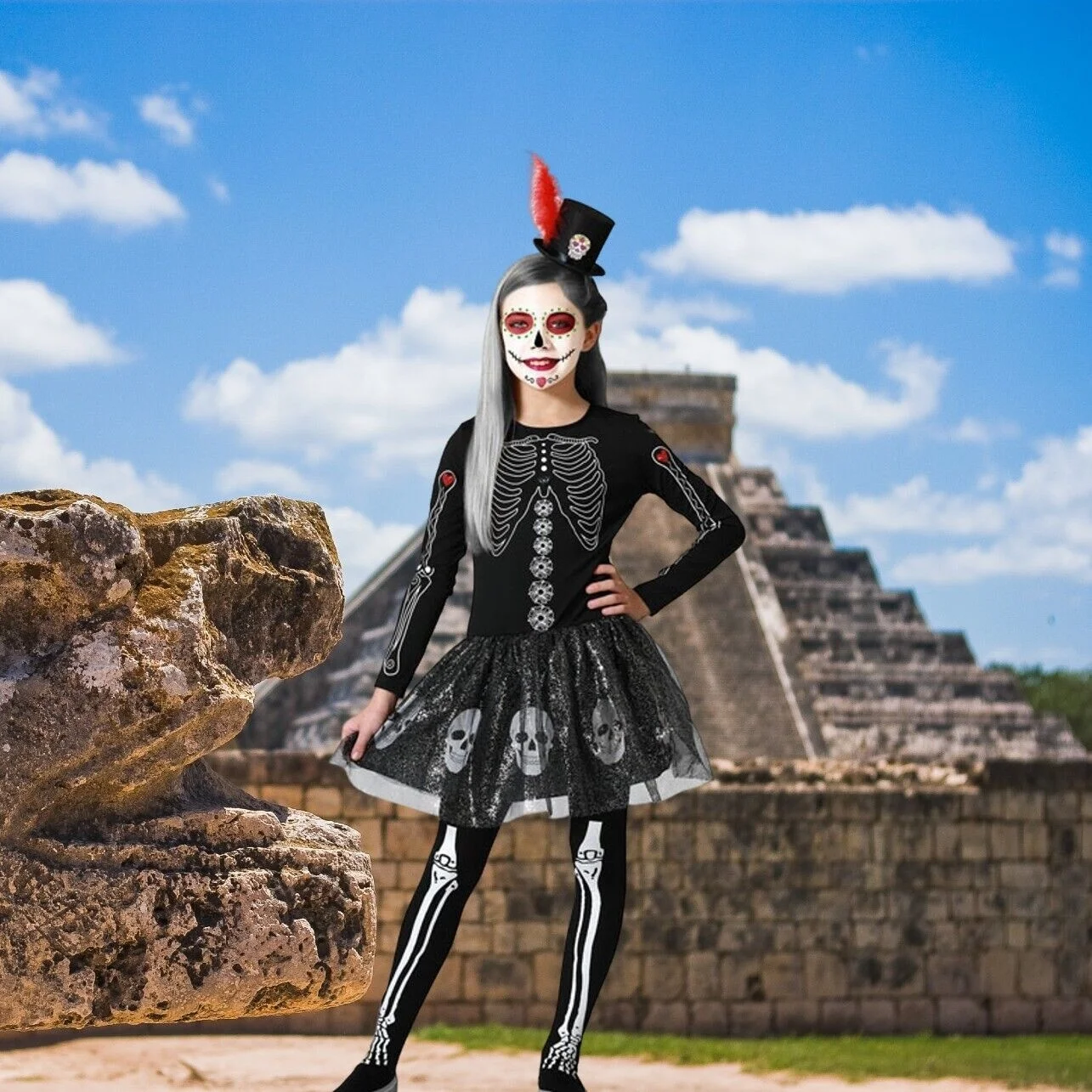 Disfraz Animadora Niña Infantil para Fiesta de Carnaval Teatro – Maxia  Market