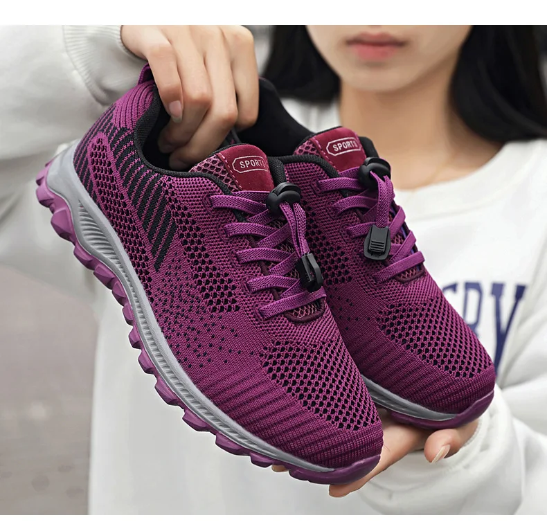Women Shoes Comfortable Soft Soled Running Shoes Breathable Sports Shoes Non Slip Walking Shoes Fitness Sneakers