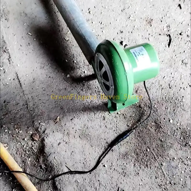 F68D 전기 바베큐 팬 공기 송풍기 DC12V 캠핑 요리 스토브 벨로우즈 + 공기 덕트