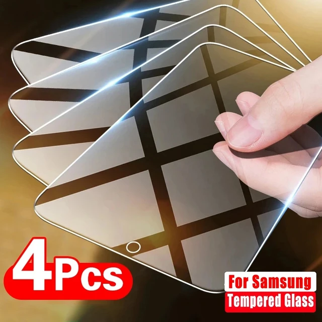 Protecteur d'écran en verre Guatemala pour Samsung Galaxy, S23, S22 Plus, S24 +, S21 FE, A22, A32, A72, A52, 5G, A33, A53, A31, A41, A23, A34, A54, 4 pièces 1