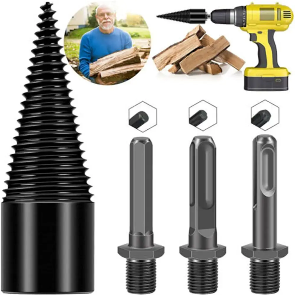 

4 шт. 32 мм спиральное сверло для древесины высокоскоростной сплиттер для древесины из высокоуглеродистой стали отвертка конусная отвертка для резки древесины