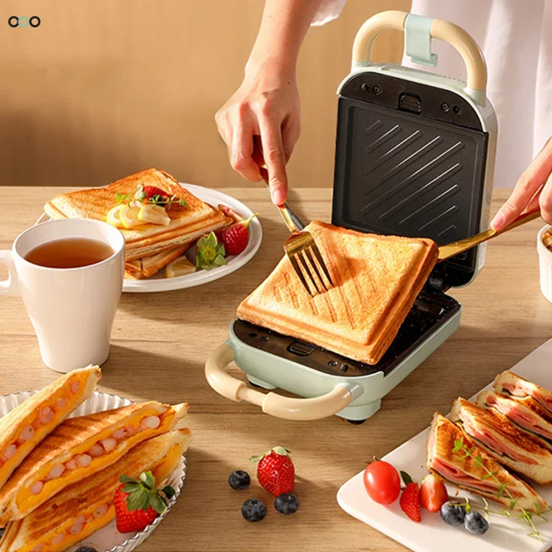 Electric 2 in 1 Waffle Maker Household Toaster Donut Baking Multifunction Breakfast Machine Non-stick 3