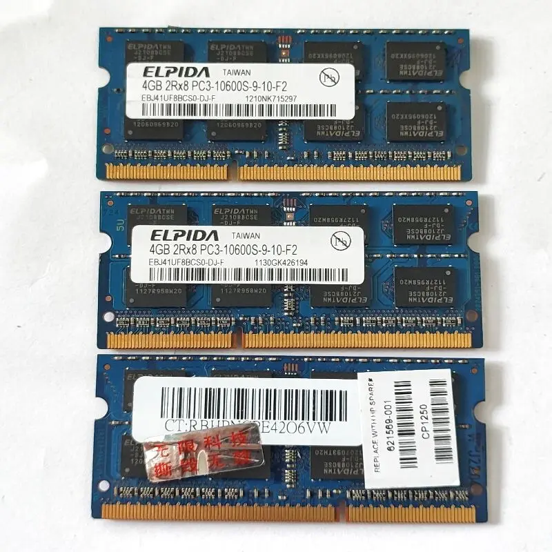 ELPIDA RAMs DDR3 4GB 1333MHz memoria del computer portatile ddr3 4GB 2 rx8 PC3-10600S 1.5V SODIMM 204pin