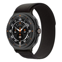 Sport Nylon Trail Loop Band for Galaxy Watch - Adjustable Strap Bracelet (Black)
