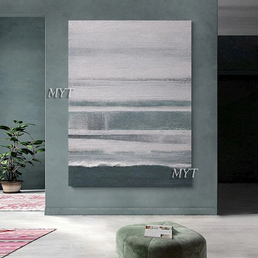 

Unframed Light Colors Acrylic Textured Abstract Oil Painting Hand-painted Modern Art Designs Home Decor Wholesale Picture Canvas
