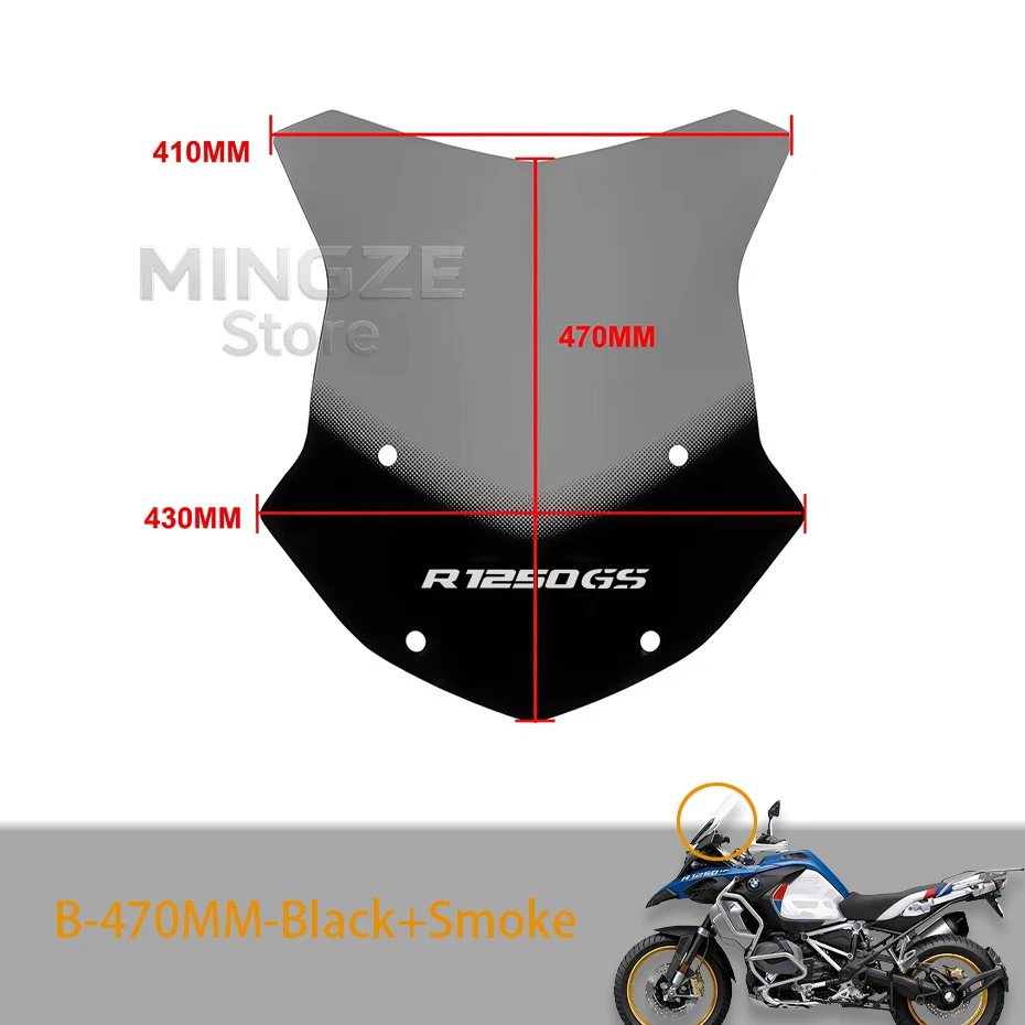 Motorrad Windschutzscheibe Für BMW R1200GS R1250GS Für Adv R 1250GS 1200GS Windschutzscheibe R1250GSA 2013-2025 Windabweiser Schutz – Detail 31