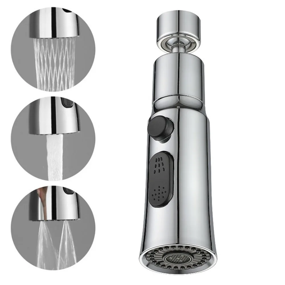 

Kitchen Faucet Aerator 3 Modes Tap Extender Sprayer Nozzle Bathroom Anti-Splash Faucet Bubbler Adapter Saving Water Tap