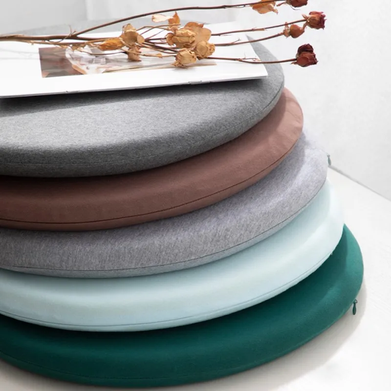 Memory Foam Seat Cushion 30/35/40/45cm Anti-Slip Soft Solid round Floor Seat Futon Office Chair Pad Bar Stool Seat Stool Cushion 2