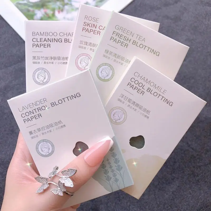 Cosmetics Makeup Tool Shrink Pores Facial Cleansing Powder Removal Oily Skin Solution Portable Blotting Sheets Oil Control Wipe 5