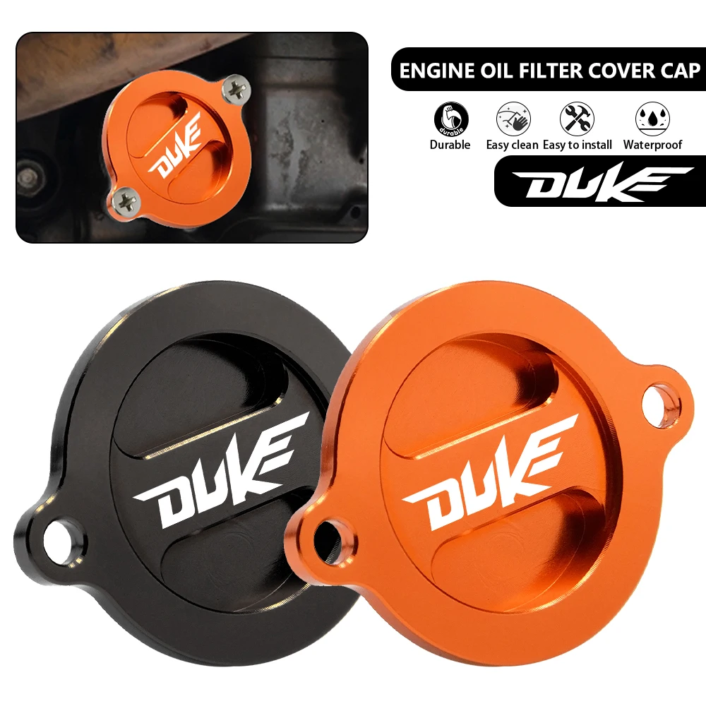 

Motorcycle Accessories Engine Oil Filter Cover Cap For KTM Duke 125 200 390 2011 2012 2013 2014 2015 2016 Duke125 Duke200 DUKE