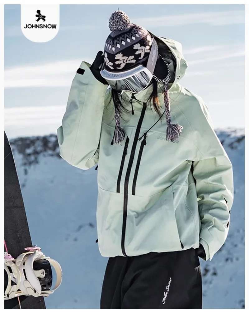 John Snow Winter Men And Women's Ski Jacket Breathable Waterproof Snowboarding Clothing Outdoor Sports Warmth Ski Coat winter ski suit