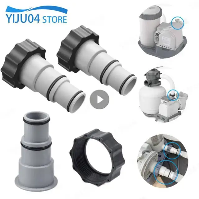 Tömlő Adapter Gallér Úszómedencével Menetes Csatlakozás Szivattyúk Illeszkedés Csatlakozó Dugattyú Szelep Medence Lefolyó Kültéri Pezsgőfürdők Alkatrészek