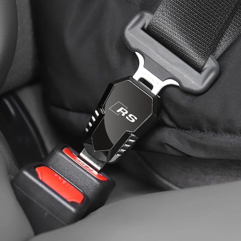 1 pcs Car Seat Belt Clip Extension Plug Metal Seatbelt Extender Accessories for AUDI RS