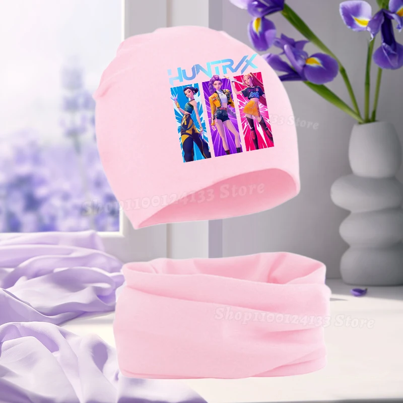 Demone Hunter Girl Baby Hat Scarf Cute Anime Y2K Kawaii Kids Autumn Winter Warm Comfortable Harajuku Beanie Knit Cap Collar 2Pcs 34 S126528c34aeb4164a8fe37b40d1283057