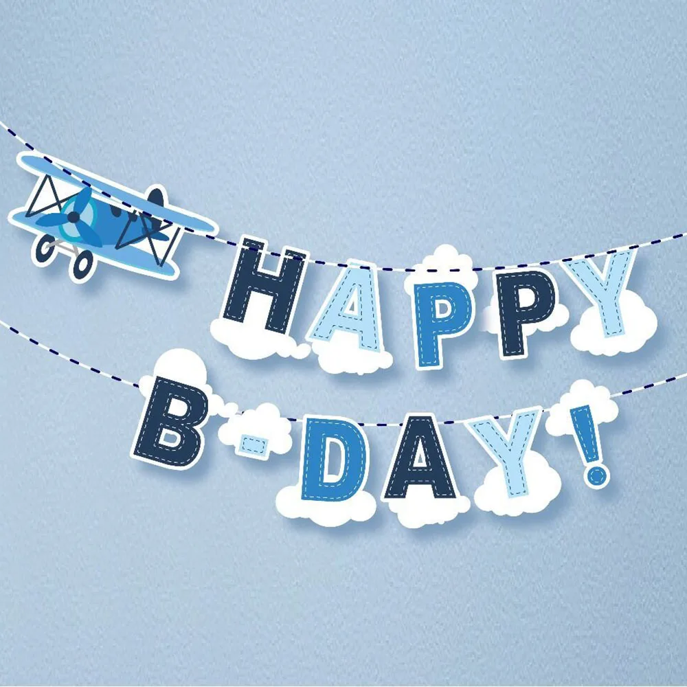 Aviation Adventure Birthday Party Supplies - Airplane Themed Plates & Napkins
