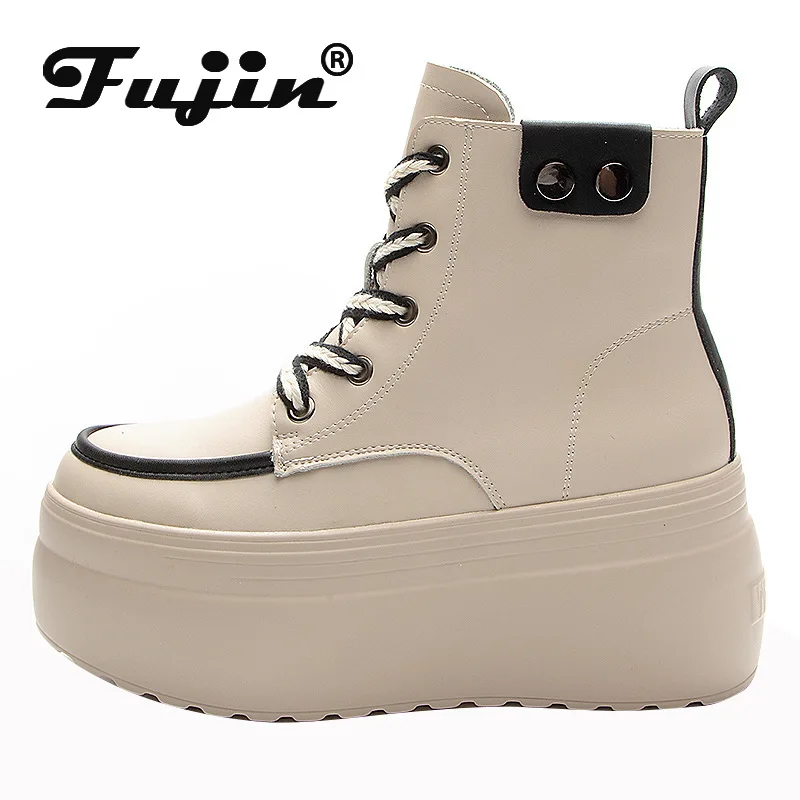 Fujin 4cm Chunky Sneaker Comfy Flats Booties Mixed Color main image 0
