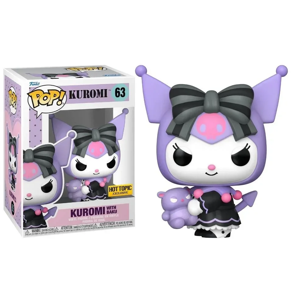 thumbnail image 5 of Funko POP Kuromi con Baku 63# KUROMI 55# Figura de acción de muñecas de vinilo TEMA EXCLUSIVO Juguetes modelo para niños Regalo de cumpleaños, 5 of 5