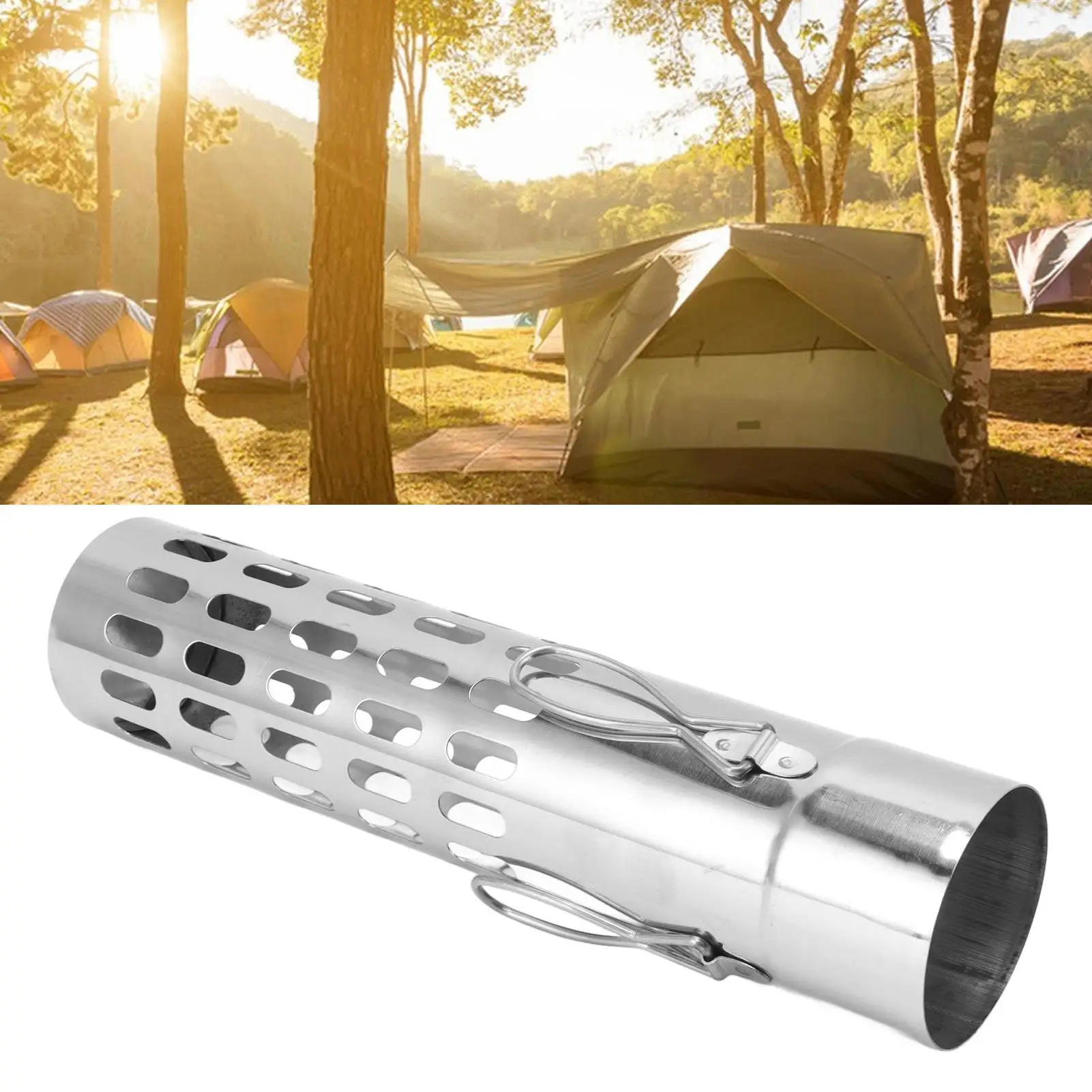 Stainless Steel Tent Weatherproof for outdoor Camping Ventilation Stove Pipe Cover