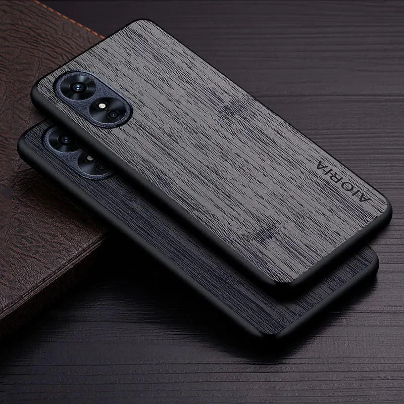 Luxury Bamboo Wood Pattern Leather Case - Premium Eco-Friendly Design