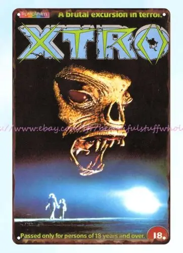 1983 хтро фильм ужасов плакат страшный металлический жестяной знак Декор для гостиной