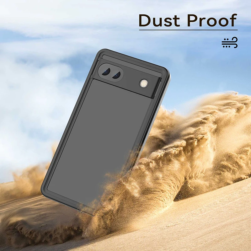 360 Degress Full Waterproof Case for Google Pixel 6A Diving Swimming Dustproof Dropproof TPU Anti Fall Case Specialty Waterproof