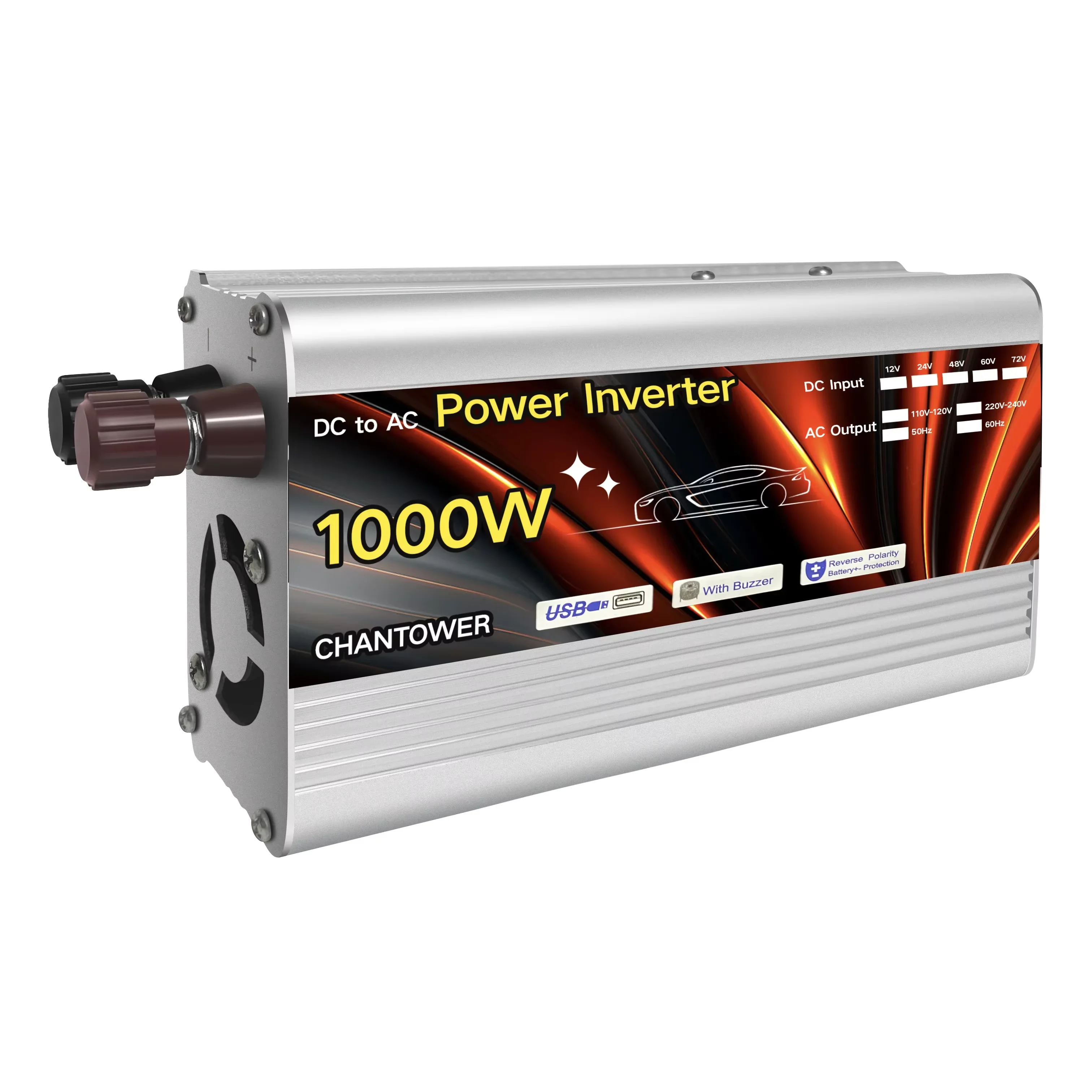 ตัวเลือกสินค้า อินเวอร์เตอร์ 12V-220V พลังงานแสงอาทิตย์ 500-2000W แปลงไฟฟ้าอัตโนมัติ