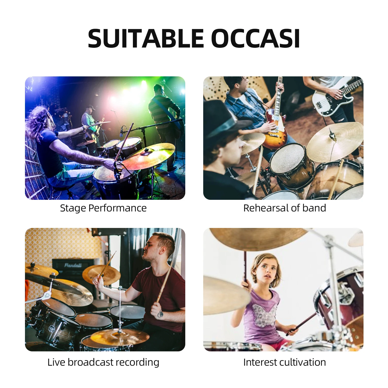 Debra DK7 Drum Microphone Set &ndash; Dynamic Metal Construction, XLR Plug, Clear Sound for Home Recording, Clubs, Rehearsal & Live G