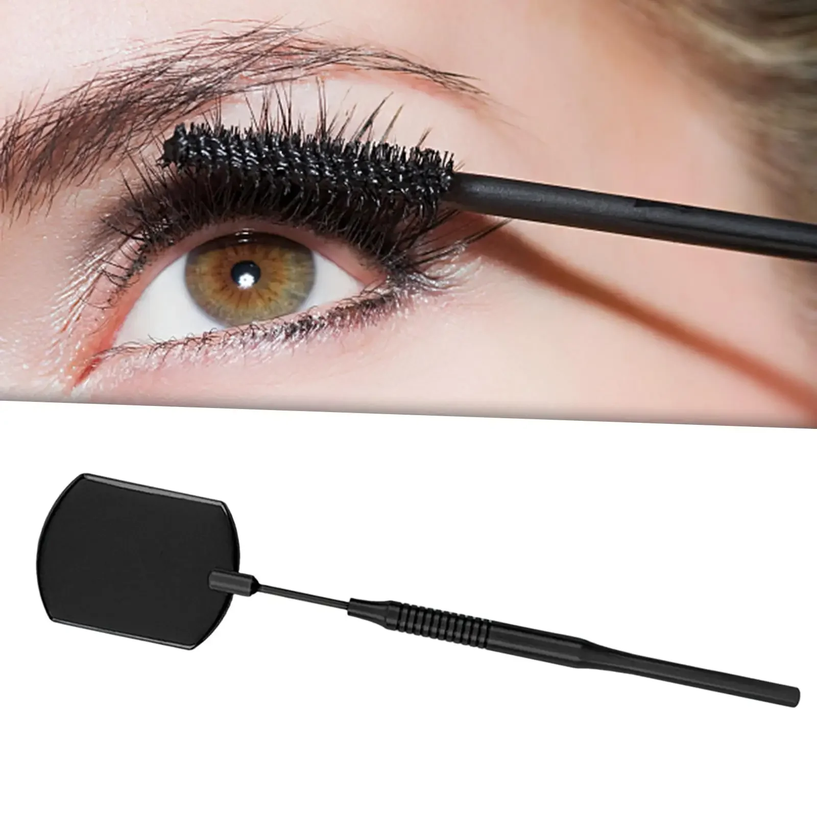 Lash Mirror Eyelash Extensions Tools Square Mirror Eyes Makeup Supplies Sturdy Rotating for Various Angles Length 20.8cm