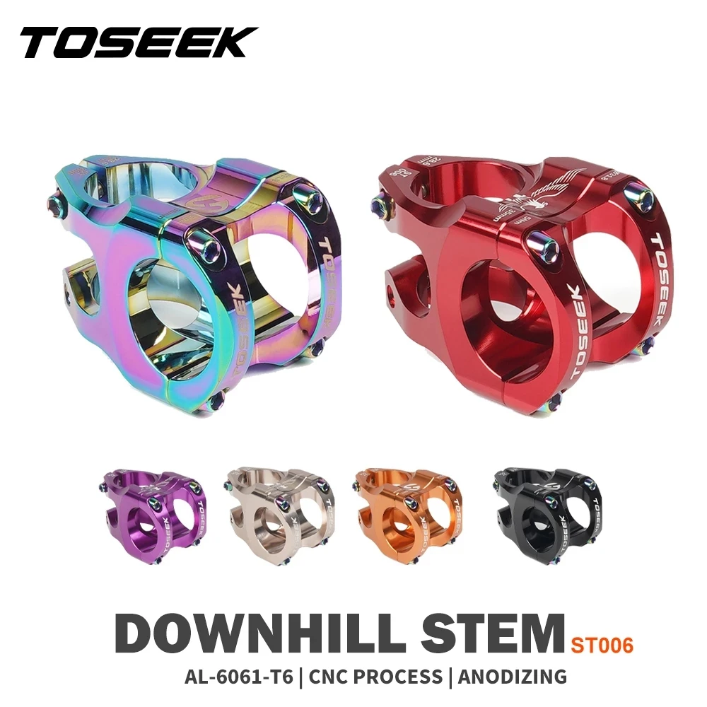 

Руль велосипедный TOSEEK MTB stem CNC из алюминиевого сплава, 35 мм, 31,8 дюйма, ультралегкий, 0 градусов, для DH AM Enduro, 28,6 мм, Steerer, горный велосипед