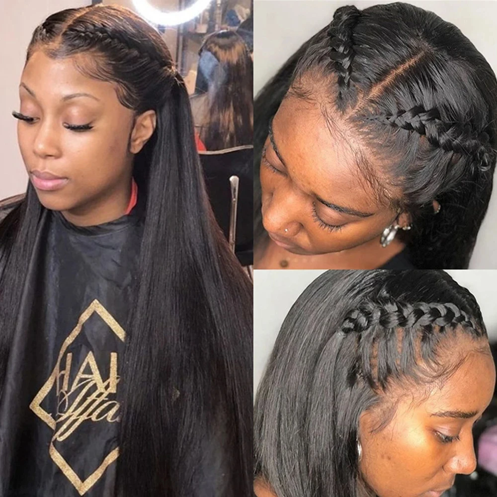 Human Hair Bundles With Closure 3 Bundles With 13x4 HD Lace Frontal Ear To Ear Unprocessed Tissage Brazilian human hair extensions