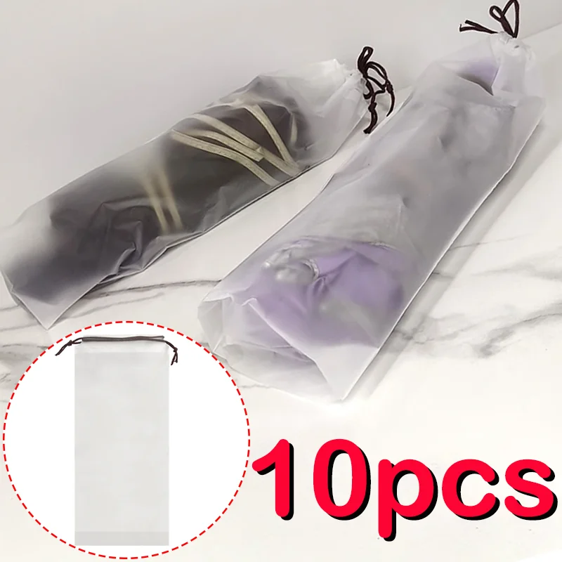 Umbrella Storage Waterproof Frosted Bag Reusable Portable Collapsible Drawstring Car Storages Sleeve Auto Interior Accessories umbrella storage bag
