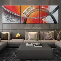 Mintura,3 Pcs/Set,Large Handpainted Abstract Oil Painting on Canvas,Moder Home Decoration,Wall Art Picture For Living Room Decor 2